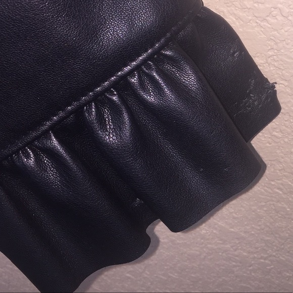 zara basic • cropped faux leather jacket • small - Picture 6 of 7